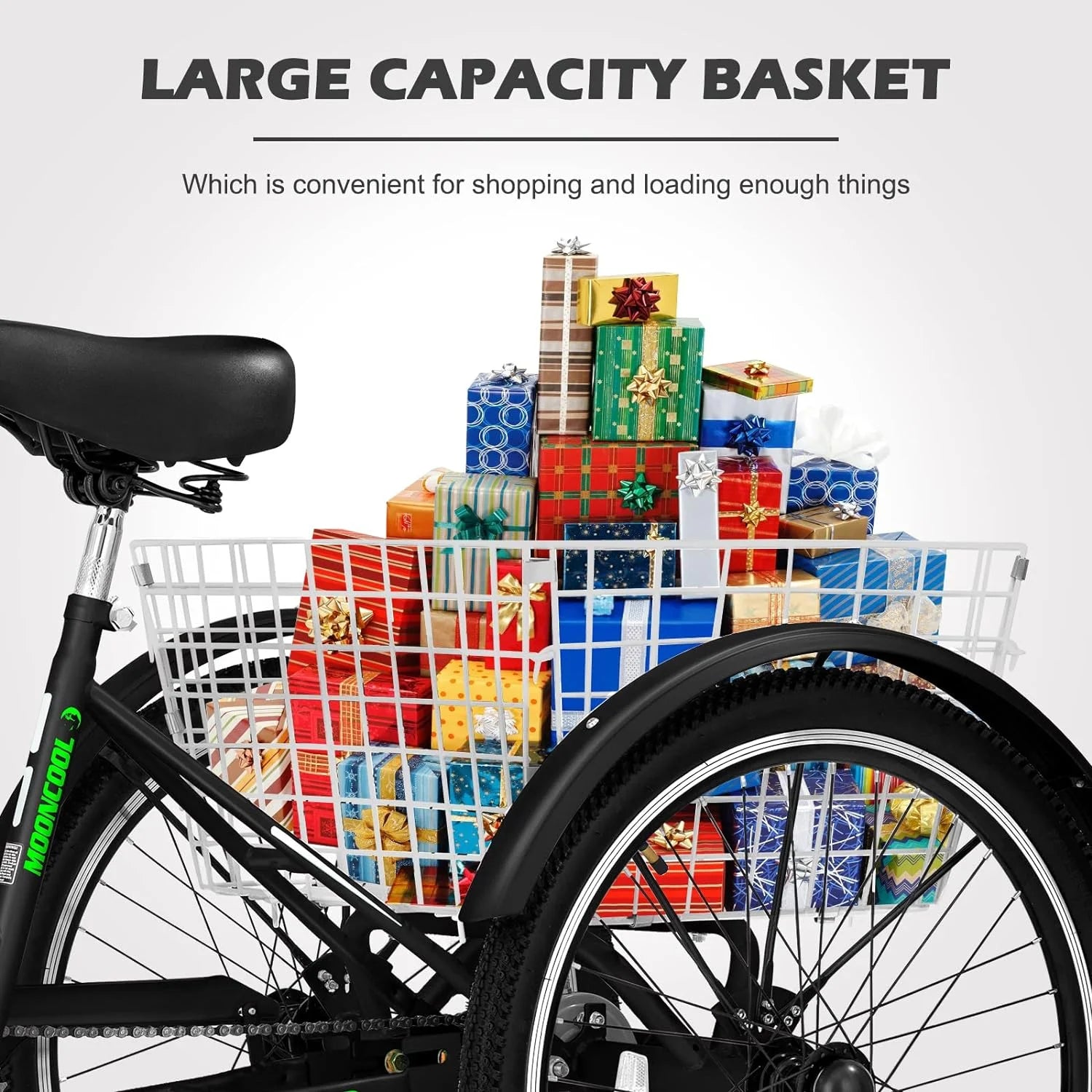 FICISOG 7 Speed Adult Tricycle for Women, 20/24/26 in Adult Trike with Basket - Product image 74