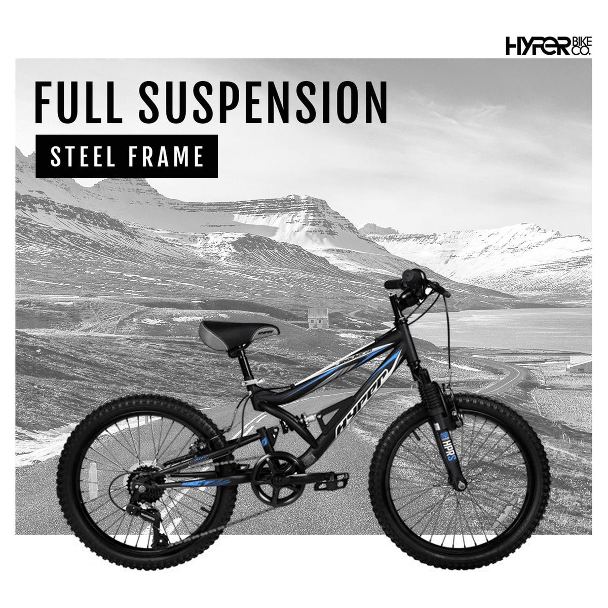 Hyper Bicycles 20" Boys Shocker Mountain Bike, Kids, Black, Recommended Age Group 8 to 13 Years Old - Product image 3