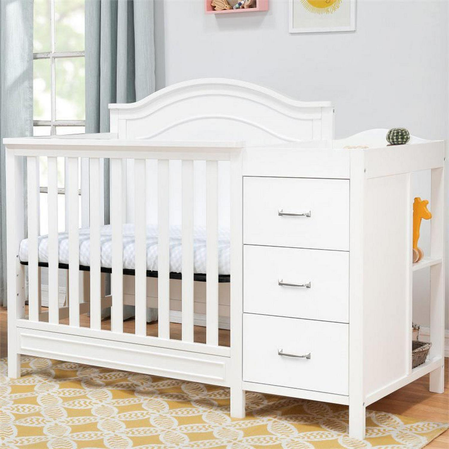 Davinci Charlie 4 - in - 1 Convertible Mini Crib & Changer in White - Product image 4