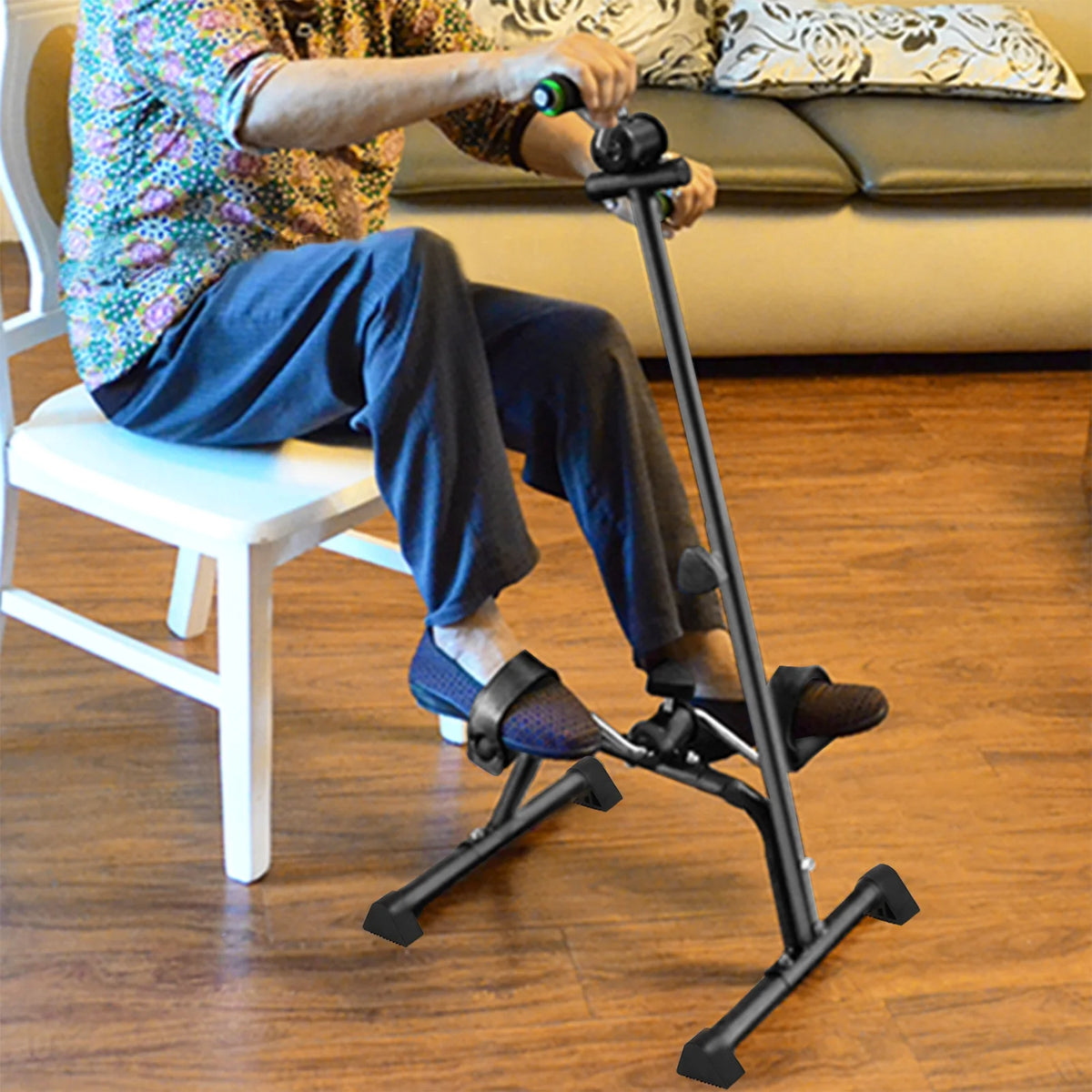 Mwptoo Elderly Exercise Bike, Pedal Exerciser Bike, Hand Arm Leg Knee Peddler - Product image 5