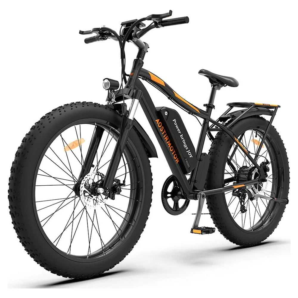 Aostirmotor Electric Mountain Bike, 48V 13AH Removable Lithium Battery 750W Ebike with Rack - Product image 1