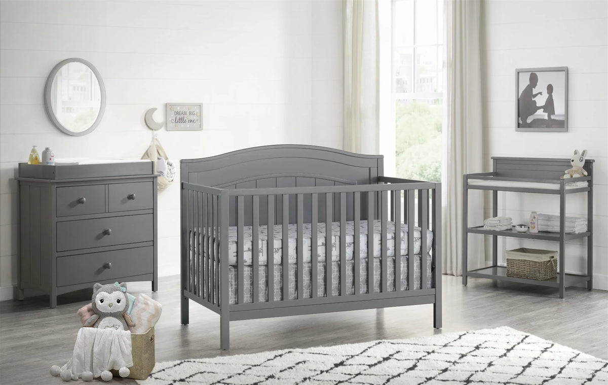 Oxford Baby North Bay 4 - in - 1 Convertible Crib, Snow White, GREENGUARD Gold Certified, Wooden Crib - Product image 17