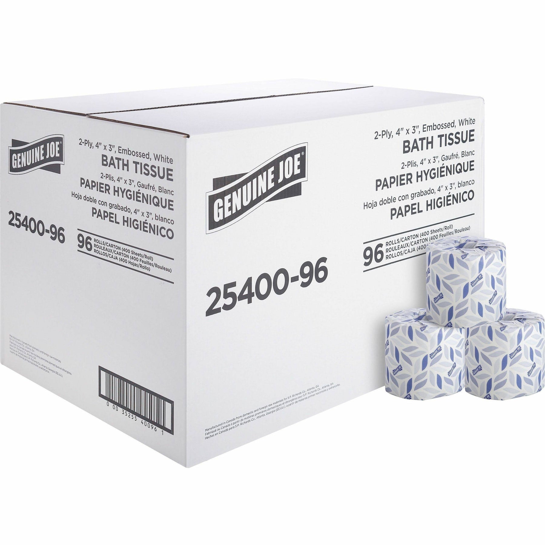 Genuine Joe 2-Ply Standard Bath Tissue Rolls - Product image 1