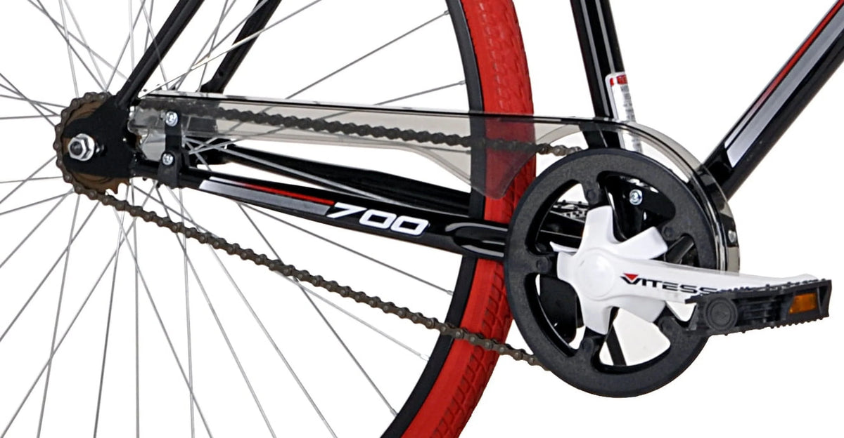 700c Kent Fixie Men'S Bike, Adult, Ages 13 and up, Black/Red - Product image 4