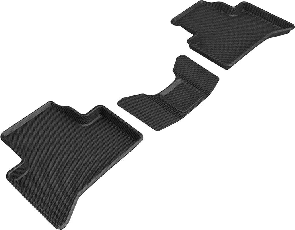 3D MAXpider L1AR00021509 - 18-21 Alfa Romeo Stelvio / Stelvio Quadrifoglio Kagu 2nd Row Floormats - Black