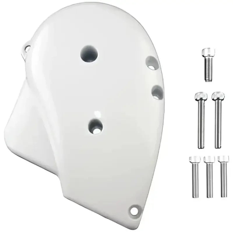 R001520WHT Carefree RV Awning Cap Screw Cover End Cap Left Hand